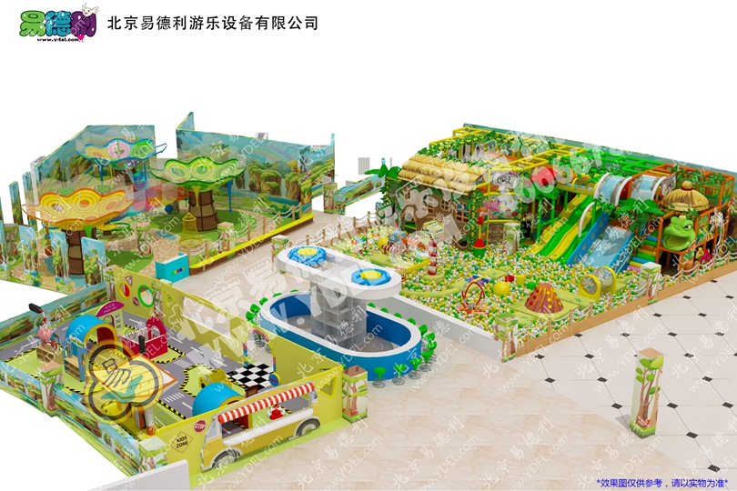 兒童叢林風格淘氣堡設備