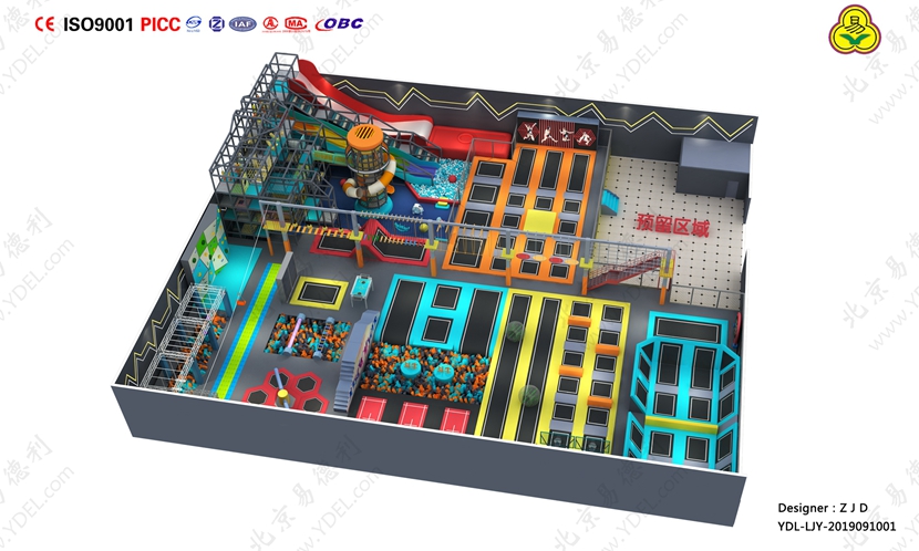 室內兒童蹦床公園