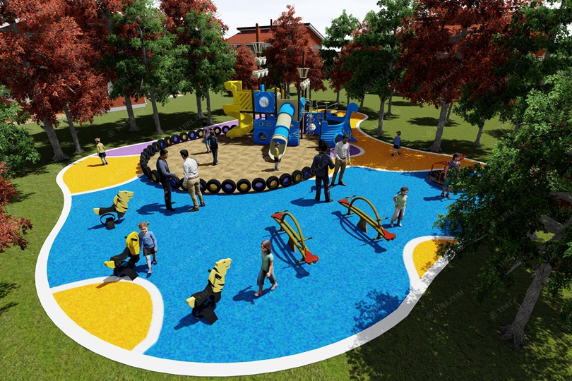 社區(qū)廣場(chǎng)兒童游樂(lè)設(shè)備